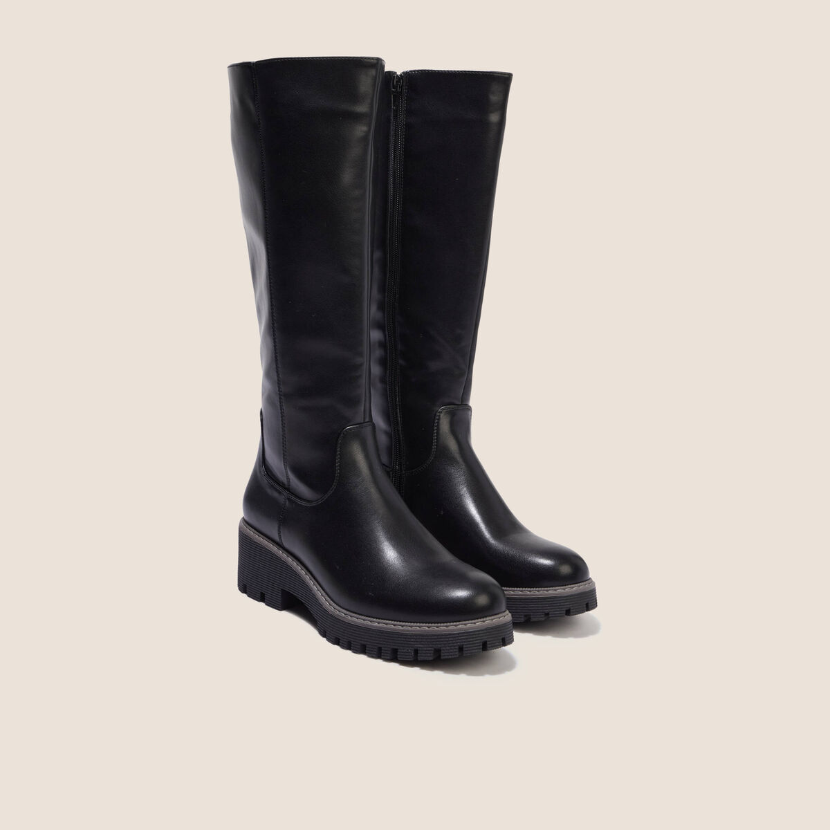 Bottines Femme à Talon Compensé Noir | Bottes D'Hiver Et De Transition | Doublure Cuir | Largeur H | Style Élégant Pour Dirndl