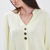 Blouse manches 34 jaune clair femme