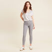 T-shirt manches courtes gris argent femme