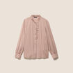 Chemise fluide manches longues rose femme
