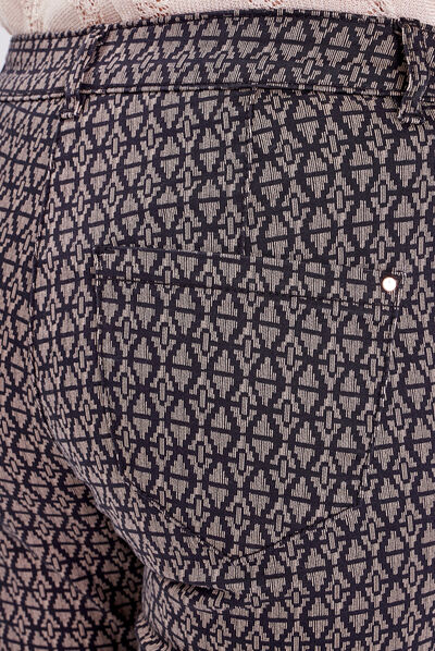 Pantalon ajusté noir femme