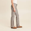 Pantalon bootcut réversible vert olive femme