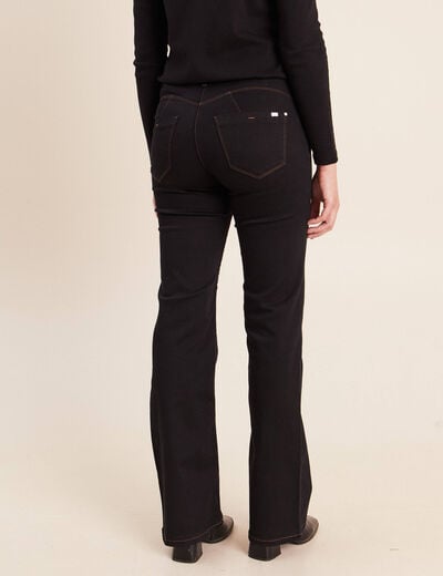 Jean magique L'Unique coupe bootcut denim noir femme