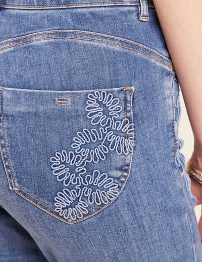 Jean magique L'Unique coupe bootcut denim stone femme