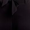 Pantalon large ceinturé noir femme