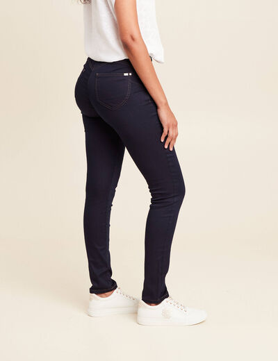 Jean magique Le L&eacute;ger coupe ajust&eacute;e long denim brut femme