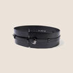 Ceinture large noir femme