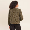 Gilet r&eacute;versible manches longues vert femme
