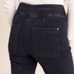 Jean coupe bootcut taille haute denim blue black femme