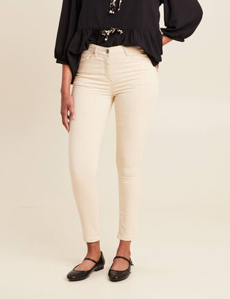 Pantalon magique Le L&eacute;ger coupe ajust&eacute;e ivoire femme