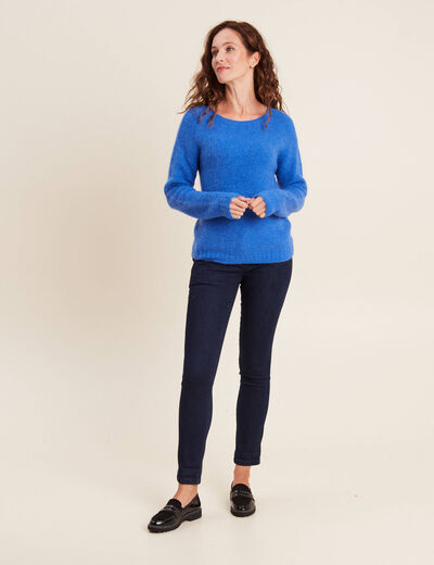Jean ajusté denim brut denim brut femme