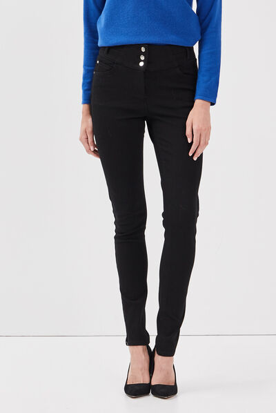 Pantalon magique galbant et confortable noir femme