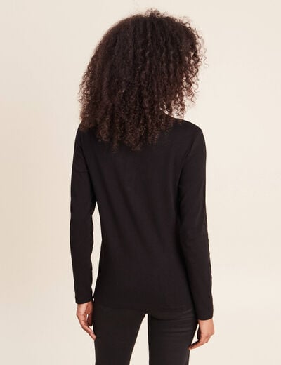 T-shirt manches longues noir femme