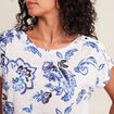 T-shirt manches courtes ecru femme