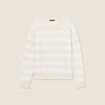 Pull manches longues ajouré beige femme