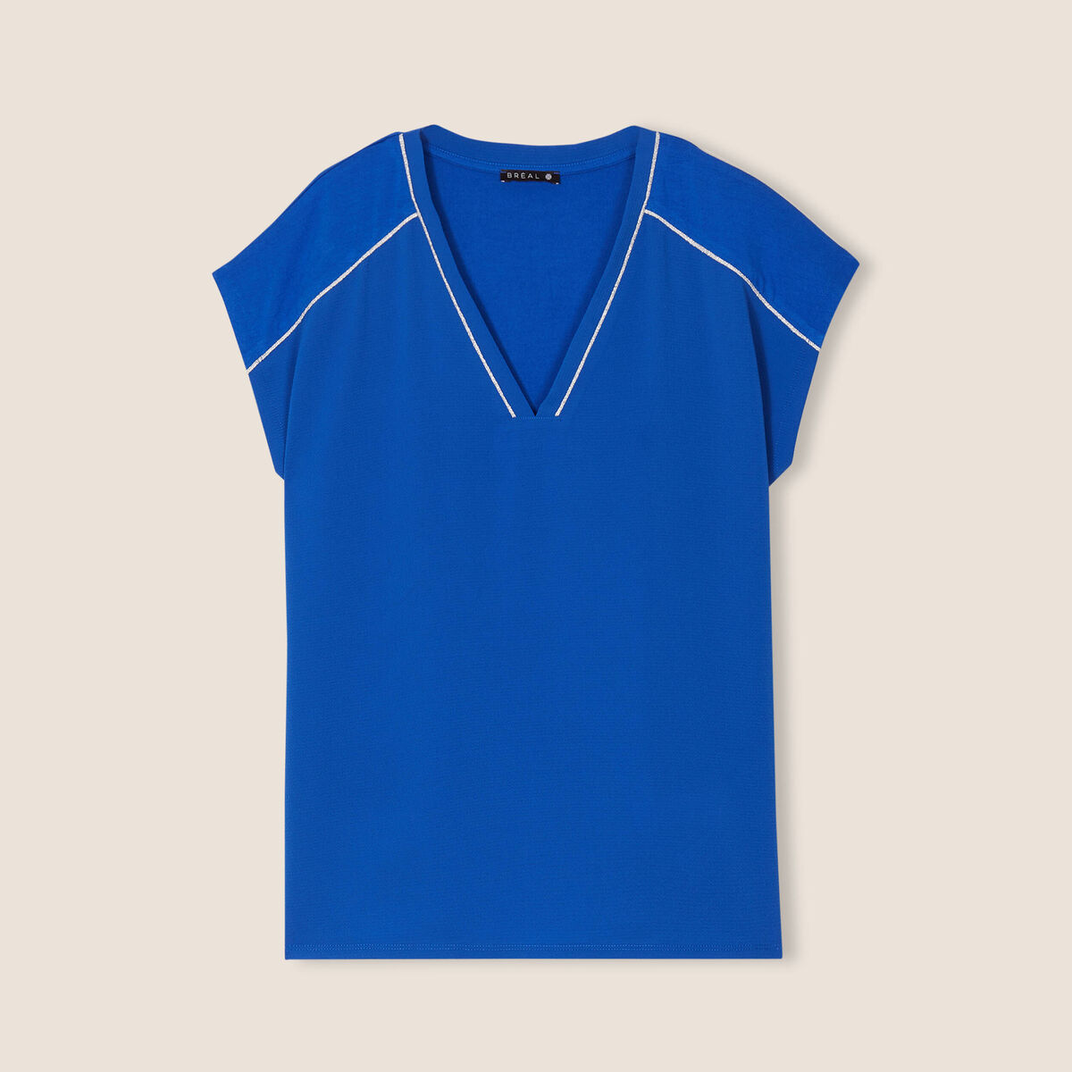 T-shirt manches courtes bleu electrique femme