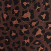 Robe courte &eacute;vas&eacute;e col v manches 3/4 marron femme