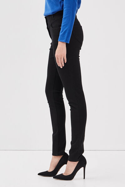 Pantalon magique galbant et confortable noir femme