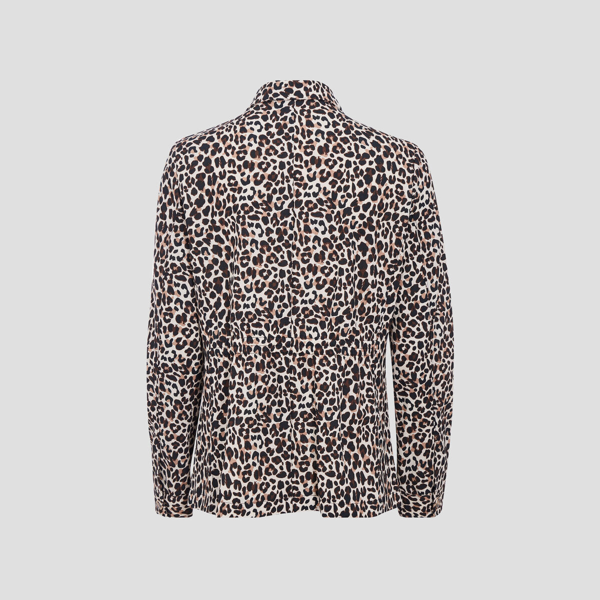 Veste boutonnée beige femme