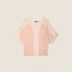 Veste esprit kimono marron foncé femme