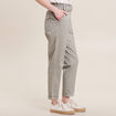 Pantalon chino 7/8ème vert clair femme