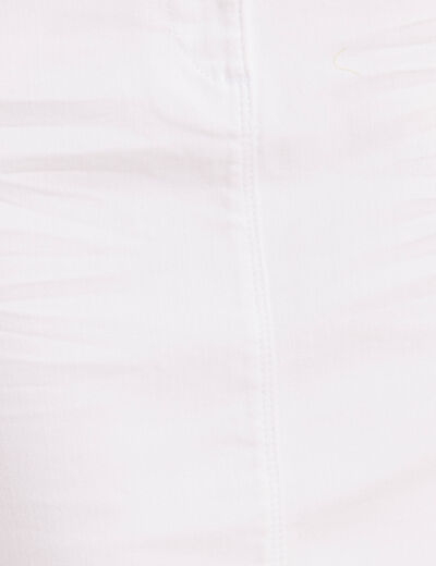 Jupe droite blanc femme