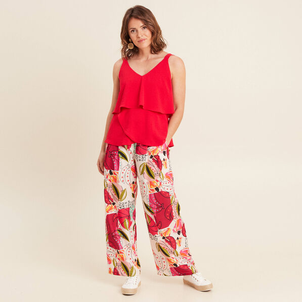 debardeur ample sans manches rouge femme Débardeur ample sans manches rouge femme