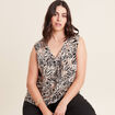 Blouse sans manches noir femme