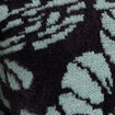 Pull duveteux col montant noir femme