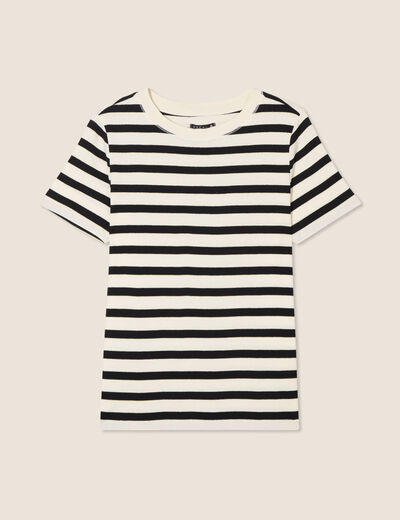 T-shirt manches courtes noir femme