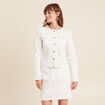 Veste réversible cintrée blanc femme