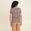 T-shirt manches courtes beige femme