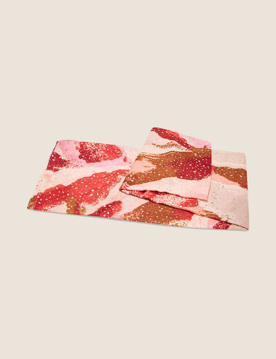 Foulard rose vif femme