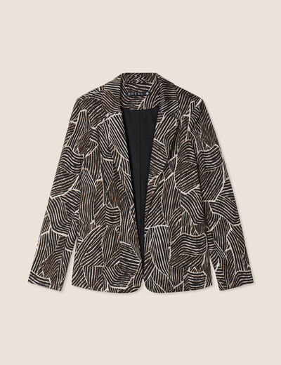 Veste doublée noir femme