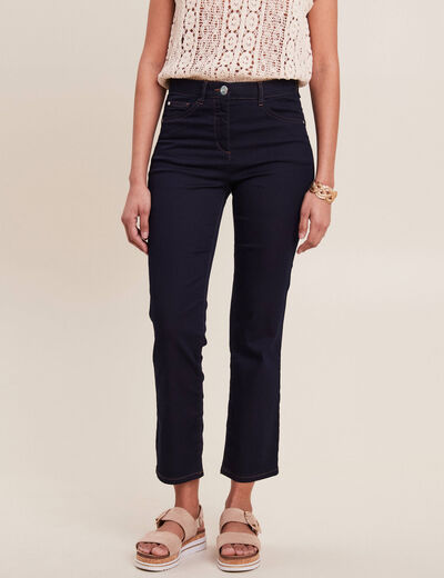 Jean magique Le L&eacute;ger coupe droite denim brut femme