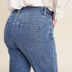 Jean large 7/8ème taille haute denim stone femme
