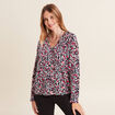 Pull manches longues rose femme