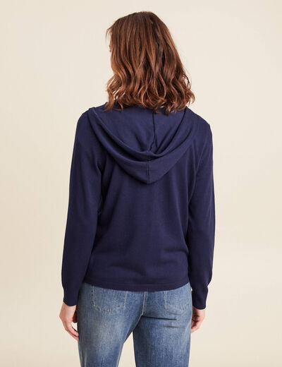 Pull bleu marine femme