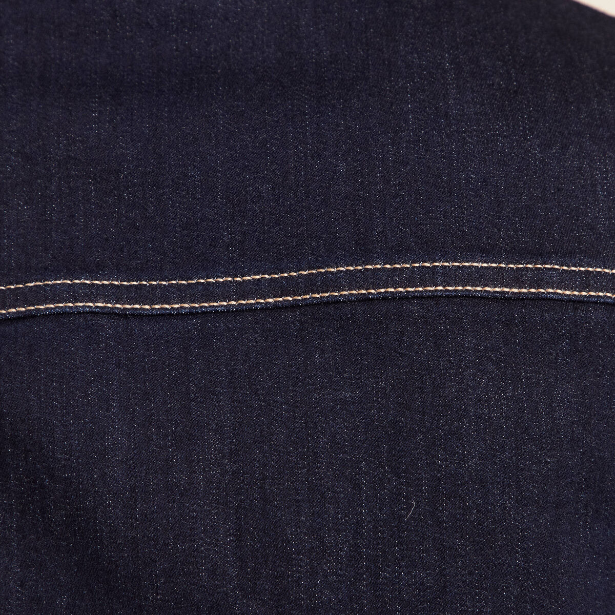 Robe droite en jean denim brut femme