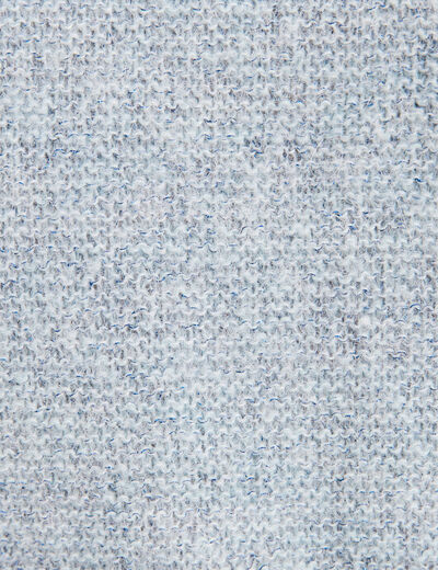 Pull confectionné en France bleu canard femme