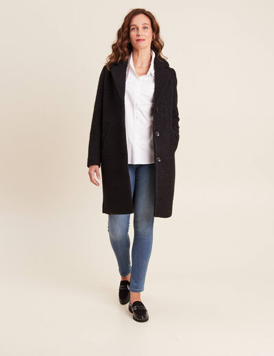 Jean ajusté taille basse denim stone femme