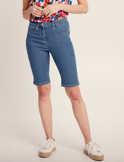 Bermuda magique le Léger denim bleach femme