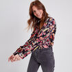 Blouse manches longues noir femme