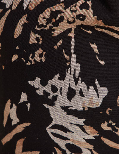 Robe droite réversible noir femme