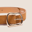 Ceinture en cuir marron femme