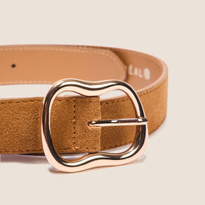 Ceinture en cuir marron femme