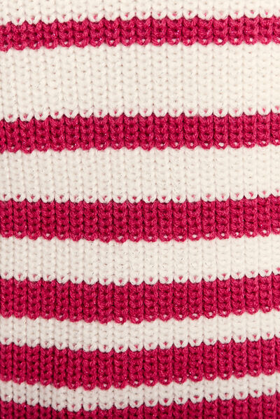 Pull manches longues rose framboise femme