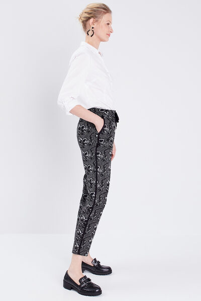 Pantalon jogging noir femme