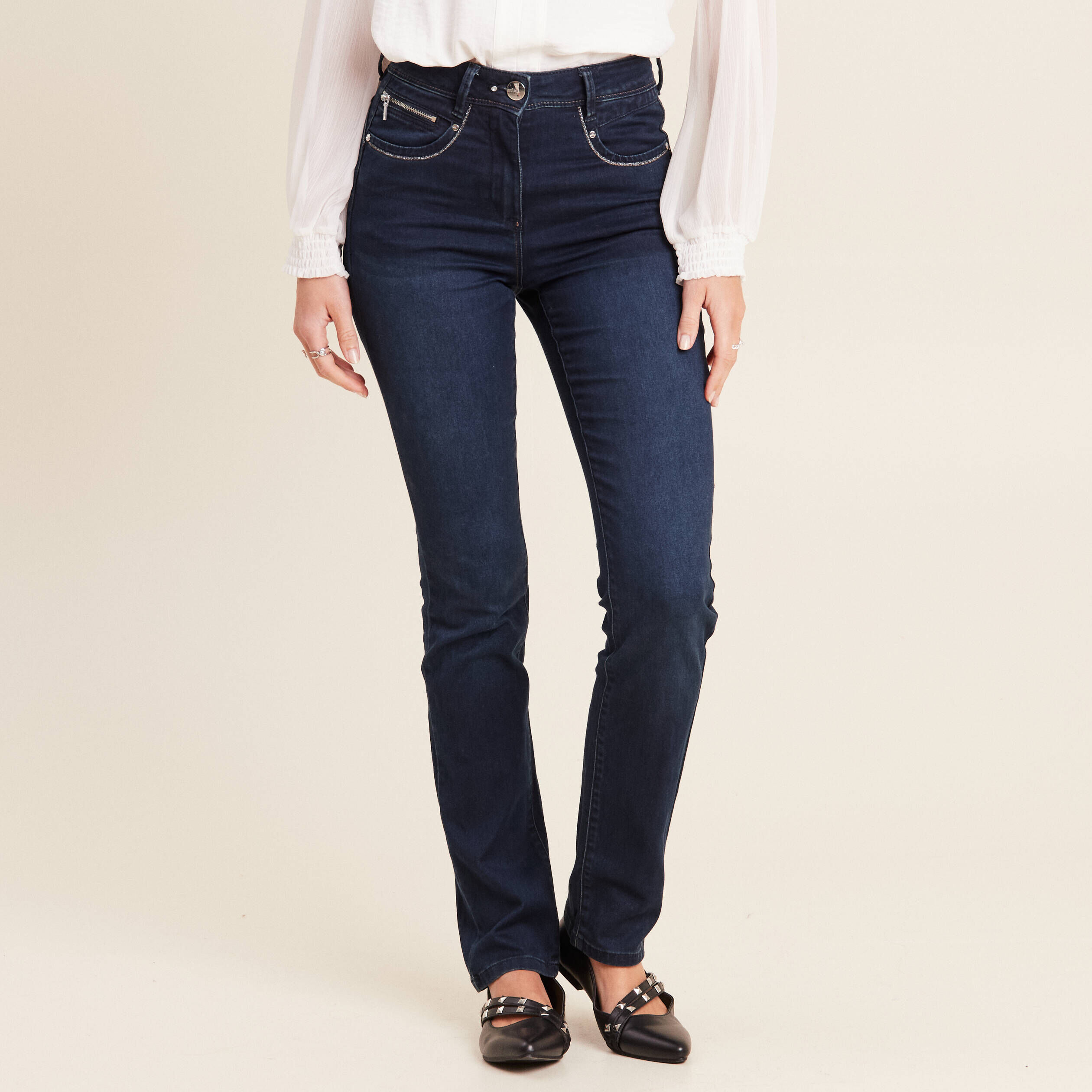 Jeans taille haute femme taille 42 Breal