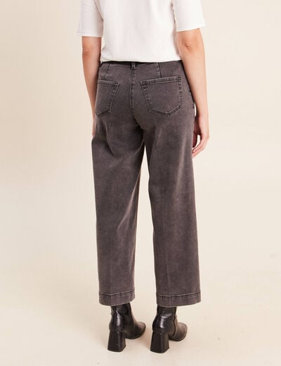 Jean denim gris femme